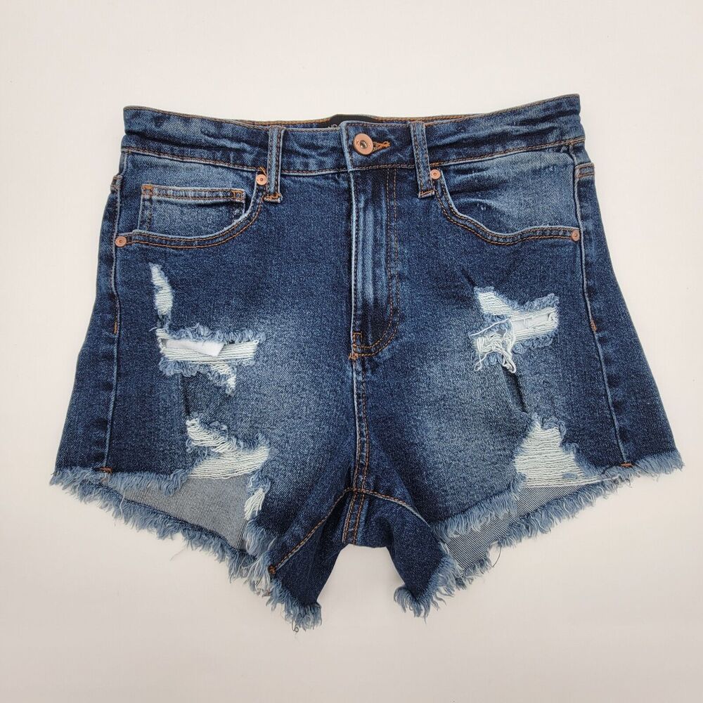 Kendall + Kylie Womens short Size 28 The Icon Short Blue